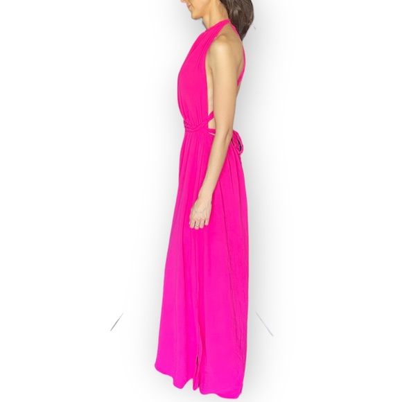 GORGEOUS Braided - PINK Brazilian Maxi Dress - Picture 4 of 8